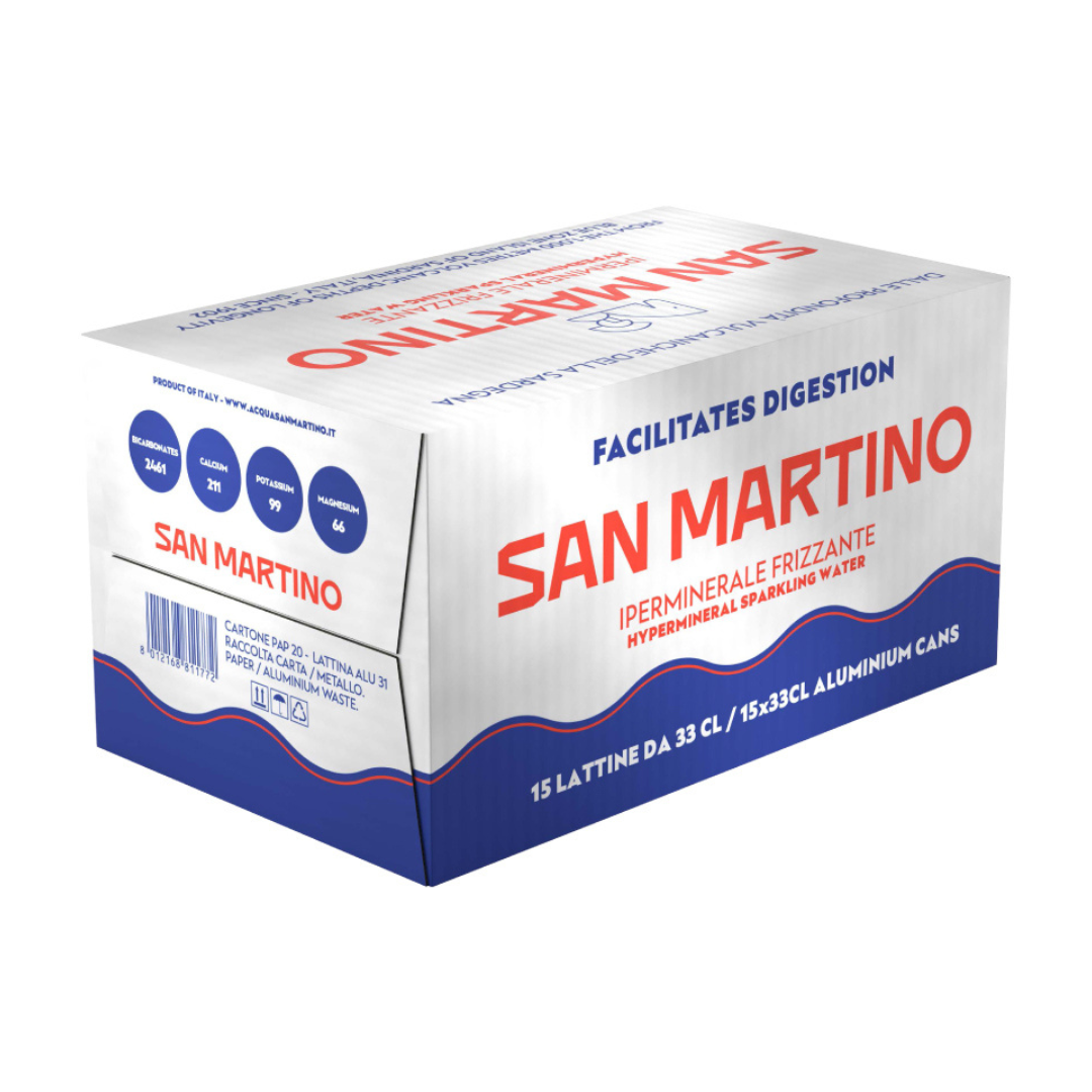 San Martino Hyper-Mineral Sparkling Water 330ml