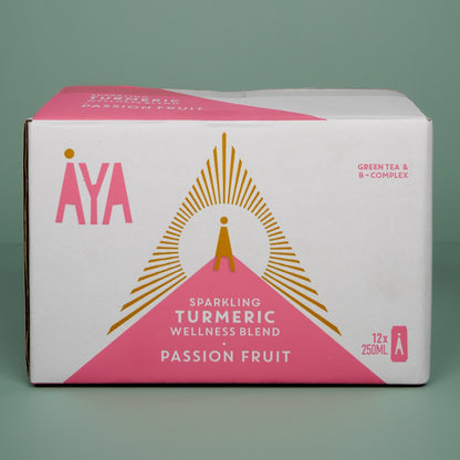 AYA Sparkling Turmeric Wellness Blend Passion Fruit 250ml