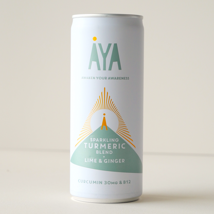 AYA Sparkling Turmeric Wellness Blend Lime & Ginger 250ml